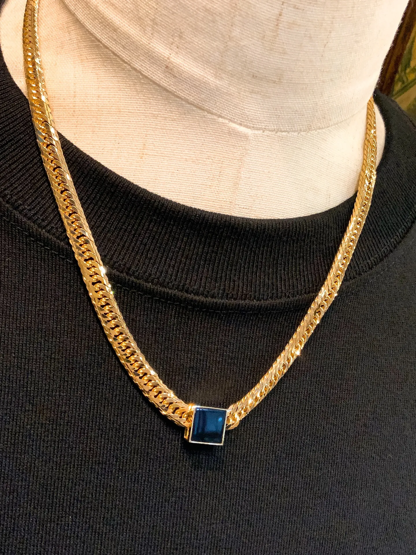 ✨K18 ダイヤモンドビーズペンダント（リバーシブル仕様）✨