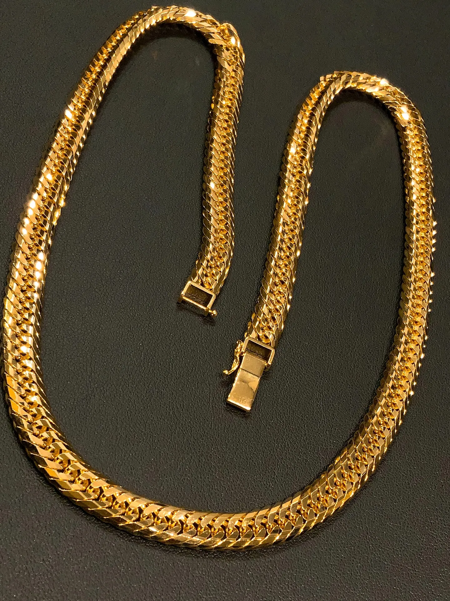 🔥😎K18 20面トリプル 喜平ネックレス😎🔥