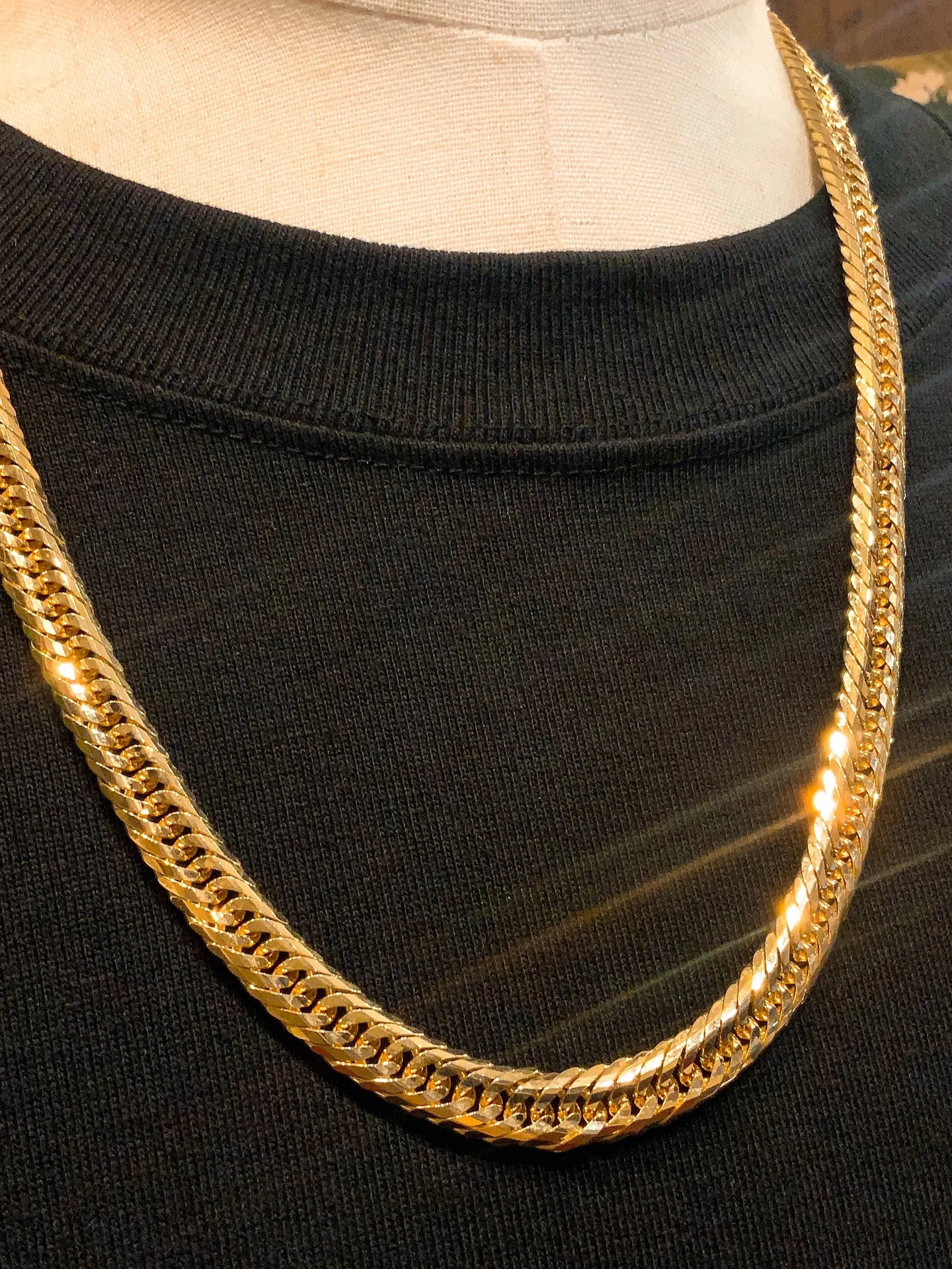 🔥😎K18 20面トリプル 喜平ネックレス😎🔥