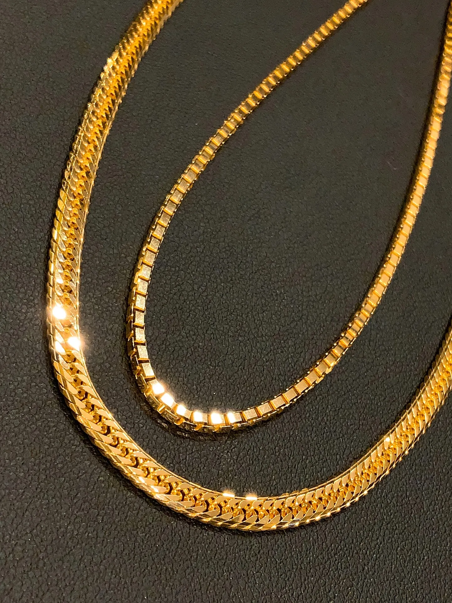 ✨K18 ベネチアン × 喜平ネックレス✨