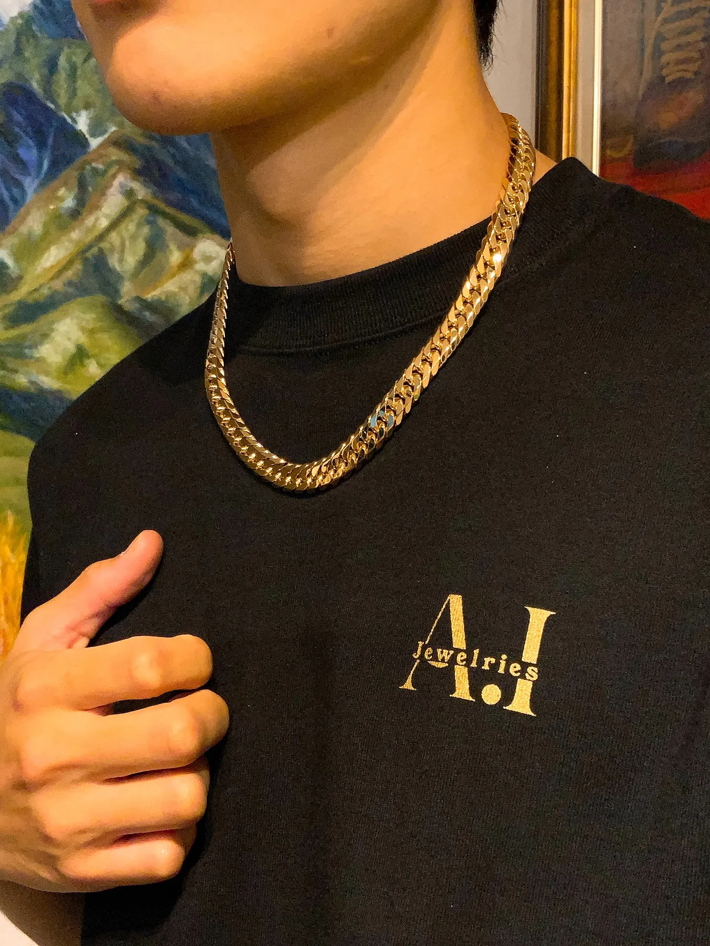 ✨K18 6面ダブル 喜平ネックレス✨