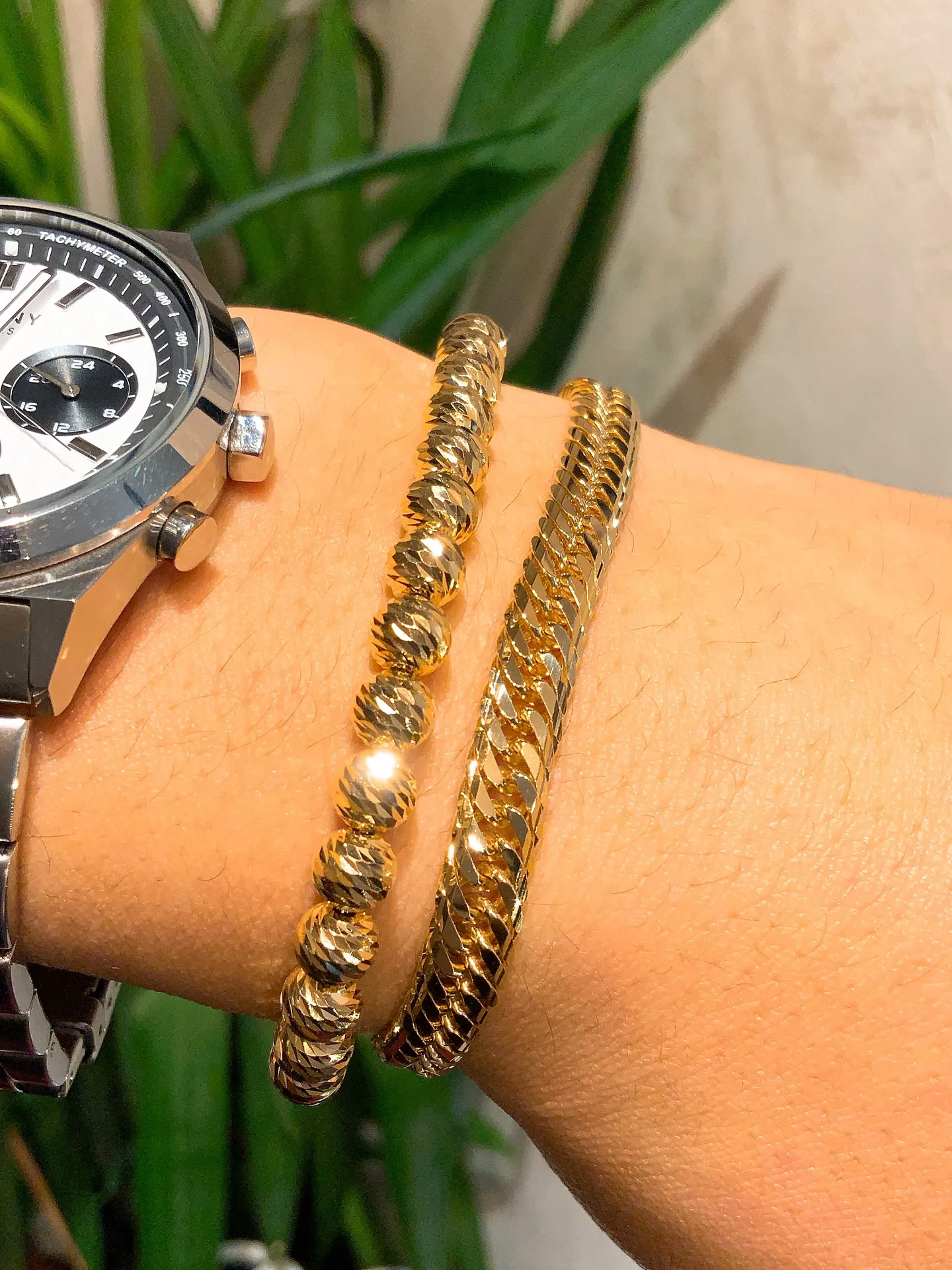 🌟K18 ミラーボールブレスレット 6mm🌟