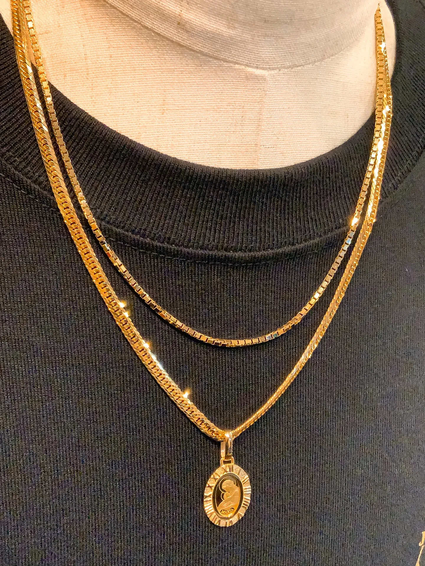 ✨K18ネックレス × インゴットマリア✨