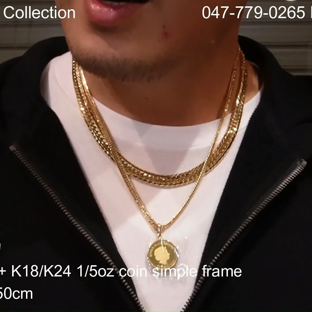 喜平やK18ネックレスの着用例