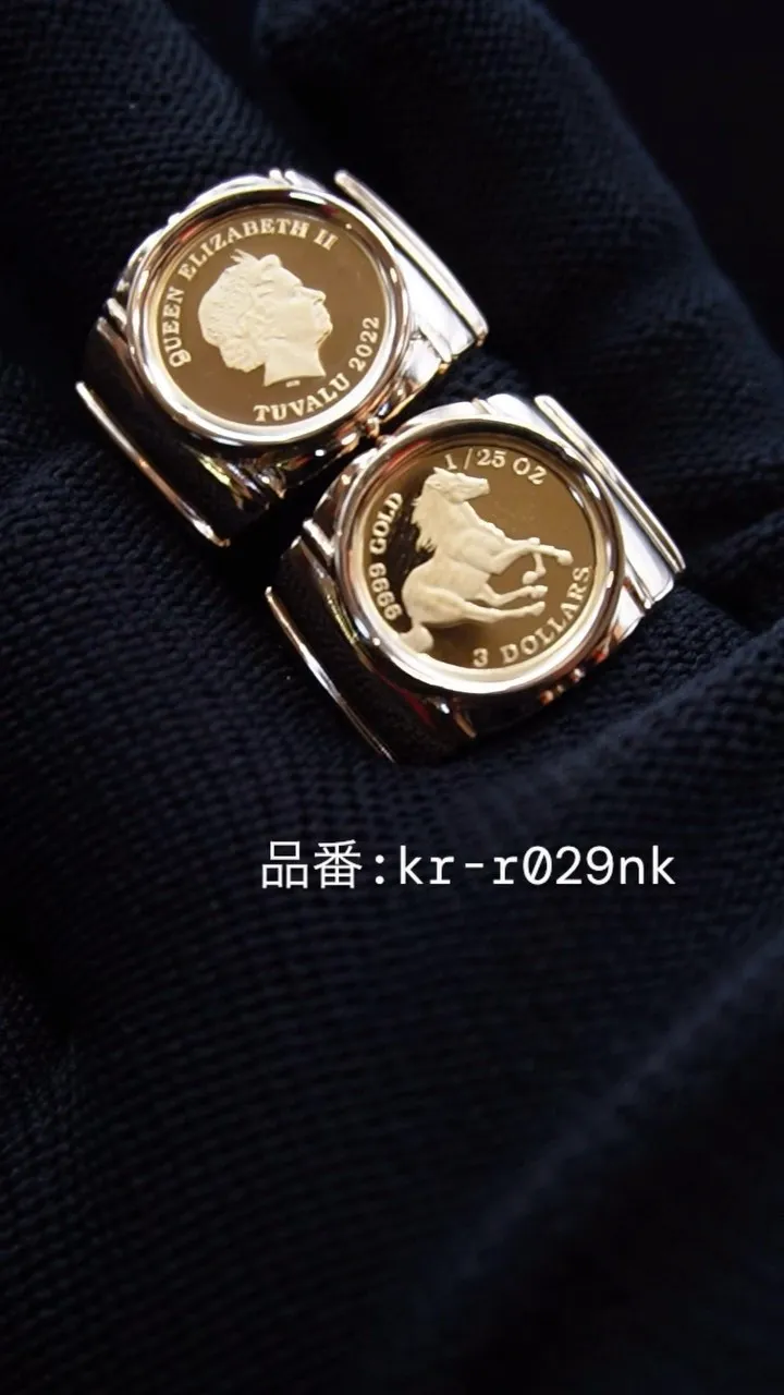 K18/K24 1/25ozコインリング⁎⁺˳✧༚