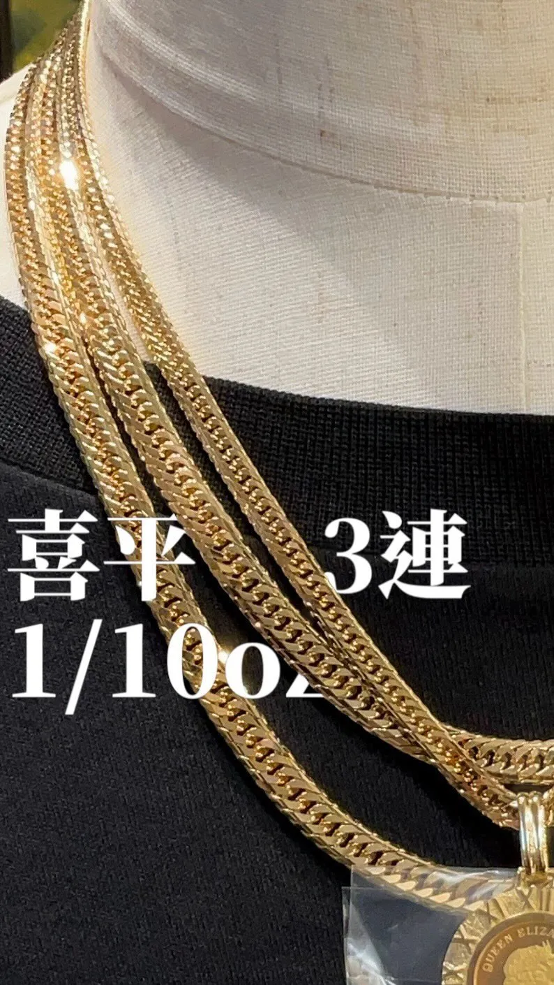 3連の喜平が揺れている様子を見たい‼️