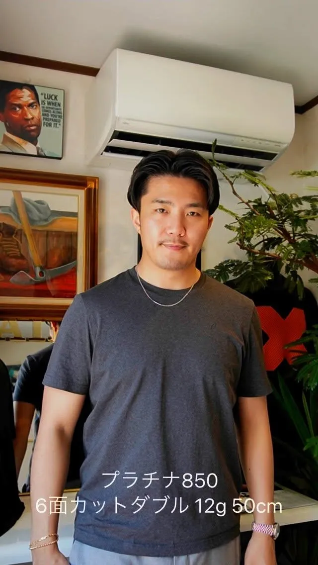 プラチナ喜平ネックレス g数別比較