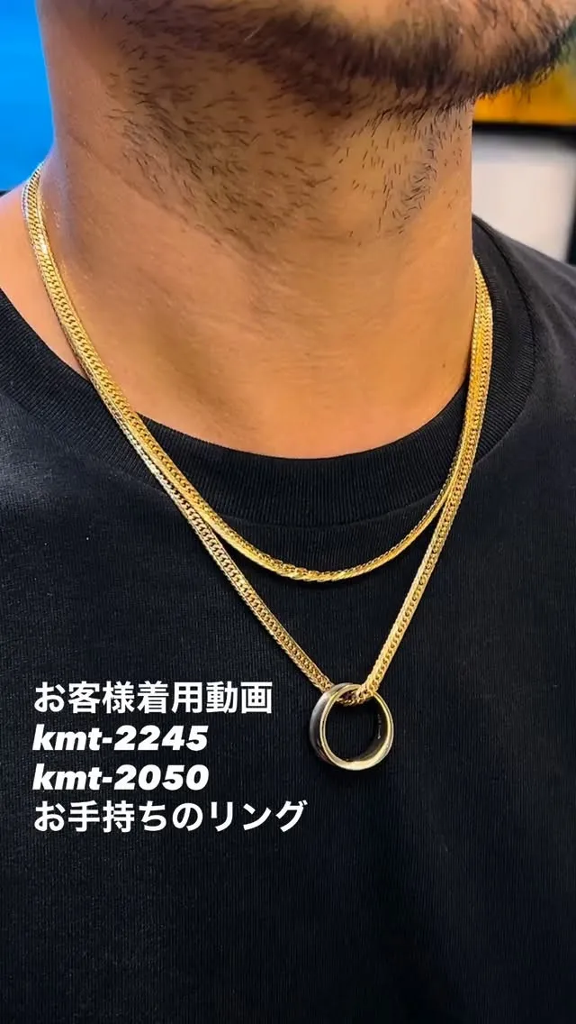 K18 喜平ネックレスコーデ✨